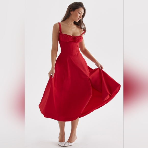 House of CB Red Midi Dress - Picture 10 of 16